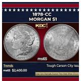 1878-cc Morgan Dollar $1 ms65 SEGS