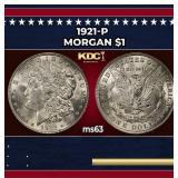 1921-p Morgan Dollar $1 Grades ms63