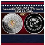 Cadillac 1906 & 1963 Colorized Logos Style - 1 oz