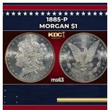 1885-p Morgan Dollar $1 Grades ms63