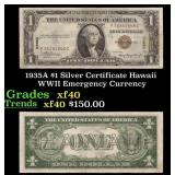 1935A $1 Silver Certificate Hawaii WWII Emergency