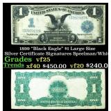 1899 $1 large size Silver Certificate "Black Eagle