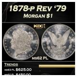 1896-p Morgan Dollar Toned $1 Grades ms66