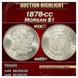 1878-cc Morgan Dollar $1 ms65+ SEGS
