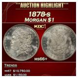 1878-s Morgan Dollar $1 ms66+ SEGS