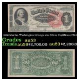 1886 $1 large size Silver Certificate Martha Washi