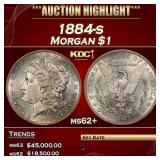 1884-s Morgan Dollar $1 ms62+ USCG