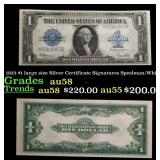 1923 $1 large size Silver Certificate Grades Choic