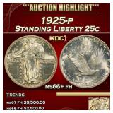 1925-p Standing Liberty Quarter 25c ms66+ fh SEGS