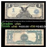 1899 $1 large size Silver Certificate "Black Eagle