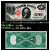1917 $1 Large Size Legal Tender Note Grades Choice