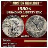1930-s Standing Liberty Quarter 25c ms66+ SEGS