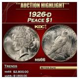 1926-d Peace Dollar $1 ms66 SEGS