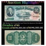 1869 $2 Large Size Legal Tender Note "Rainbow Note