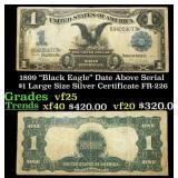 1899 $1 large size Silver Certificate "Black Eagle
