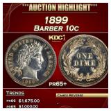 1899 Proof Barber Dime 10c pr65+ SEGS