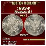 1883-s Morgan Dollar $1 ms62+ USCG