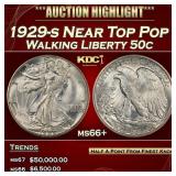 1935-s Walking Liberty Half Dollar TOP POP! 50c ms