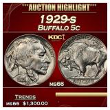 1929-s Buffalo Nickel 5c ms66 SEGS