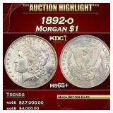 1892-o Morgan Dollar $1 ms65+ SEGS