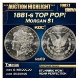 1881-s Morgan Dollar TOP POP! $1 ms69 SEGS