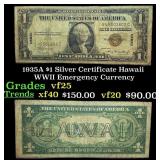 1935A $1 Silver Certificate Hawaii WWII Emergency