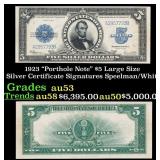 1923 $5 Large Size Silver Certificate "Porthole No
