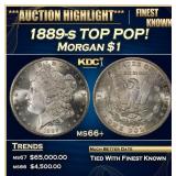 1889-s Morgan Dollar TOP POP! $1 ms66+ SEGS