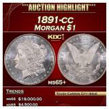 1891-cc Morgan Dollar $1 ms65+ SEGS