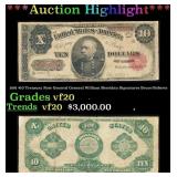 1891 $10 Treasury Note General General William She
