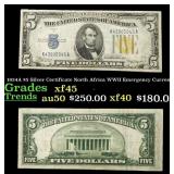 1934A $5 Silver Certificate North Africa WWII Emer