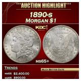 1890-s Morgan Dollar $1 ms65+ SEGS