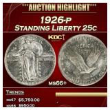 1926-p Standing Liberty Quarter 25c ms66+ SEGS