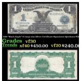 1899 $1 large size Silver Certificate "Black Eagle