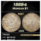 1888-s Morgan Dollar $1 Grades ms62