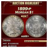 1899-p Morgan Dollar $1 ms66+ SEGS