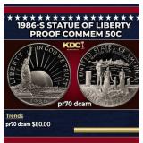 1986-S Statue of Liberty Proof Modern Commem Half