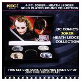 4 Coin Joker - Heath Ledger - Gold Plated Round Co