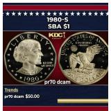 1980-s Proof Susan B. Anthony Dollar $1 pr70 dcam