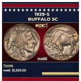 1929-s Buffalo Nickel 5c ms66 SEGS