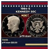 1984-s Proof Kennedy Half Dollar 50c pr70 dcam SEG