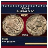1930-s Buffalo Nickel 5c ms66 SEGS