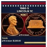 1980-s Proof Lincoln Cent 1c pr70 rd dcam SEGS