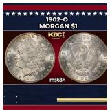 1902-o Morgan Dollar $1 Grades ms63+