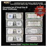 COMPLETE Set of Small Size $1  Silver Certificates