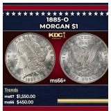 1885-o Morgan Dollar $1 ms66+ SEGS