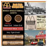 Lincoln Wheat Cent 1c Mixed Roll Orig Brandt McDon