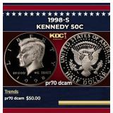 1998-s Proof Kennedy Half Dollar 50c pr70 dcam SEG