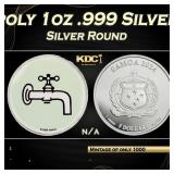 2024 Water Works Monopoly 1oz .999 Silver Round Co