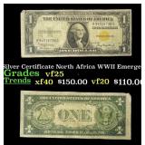 1935A $1 Silver Certificate North Africa WWII Emer